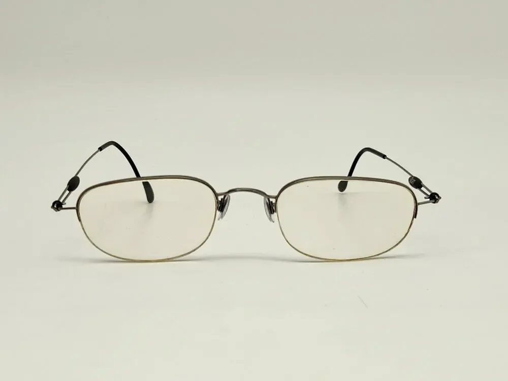 Silhouette Small Eyeglasses Titan Gunmetal Half Rim Frame Only Austria